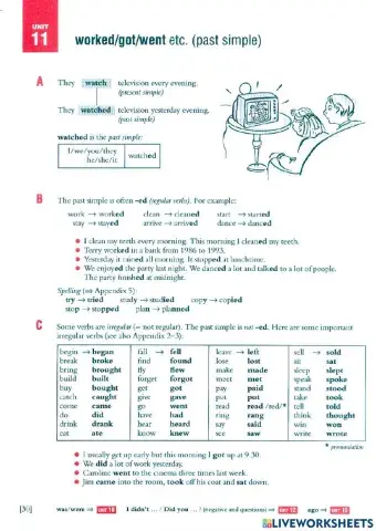 Past Simple Exercise