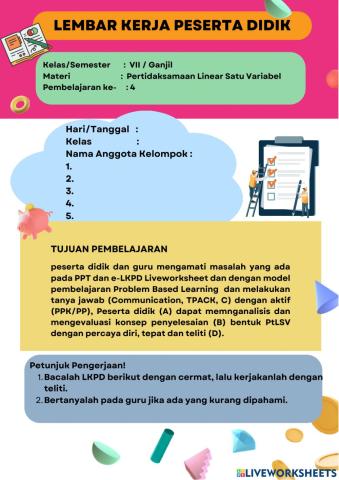 Pertidaksamaan Linear Satu Variabel