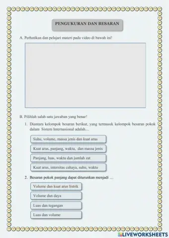Pengukuran dan Besaran