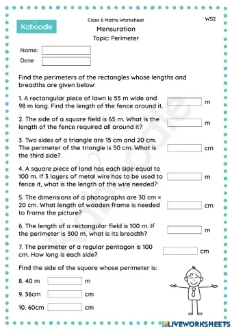 Mensuration (Perimeter)