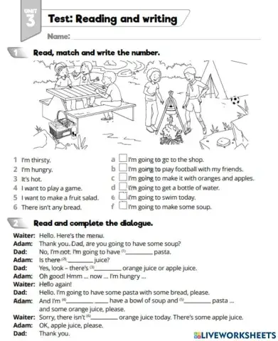 Quick Minds 4 Unit 3 Test