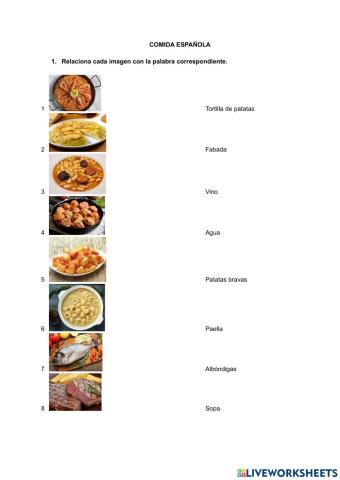 Comida española 1