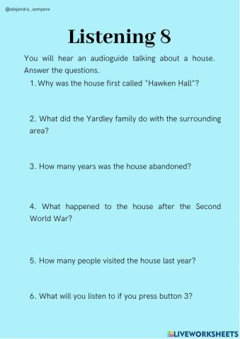 Listening 8