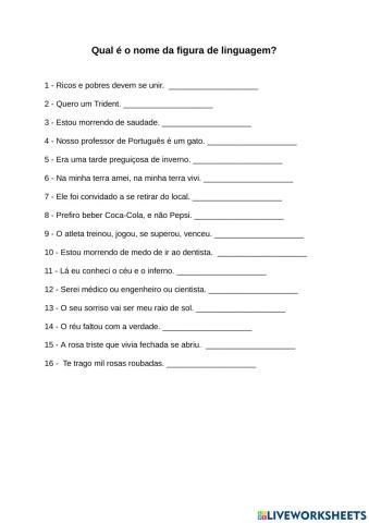 Figuras de linguagem