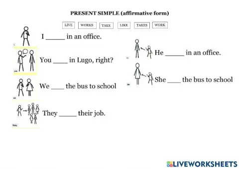 Present simple (affirmative form)