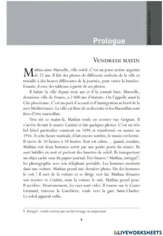 Mystere sur le vieux port