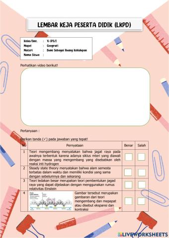 Bumi sebagai ruang kehidupan