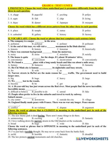G6-test for unit 4 test 2 (tn 50c)