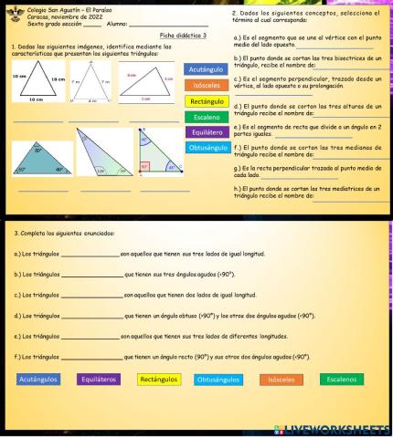 Geometría: Líneas notables del triángulo