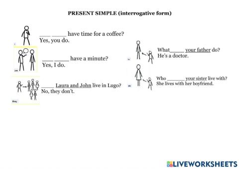 Present simple: interrogative form