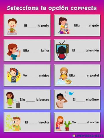 Practica los Cinco Sentidos