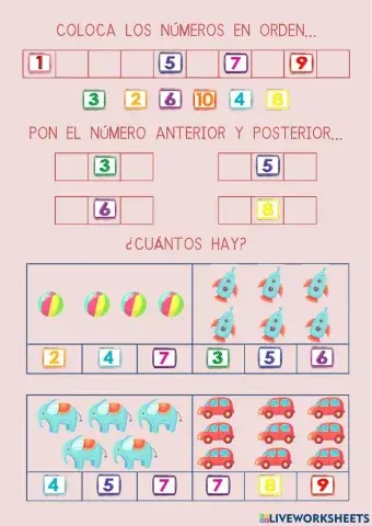 Contar y sumar hasta el 10