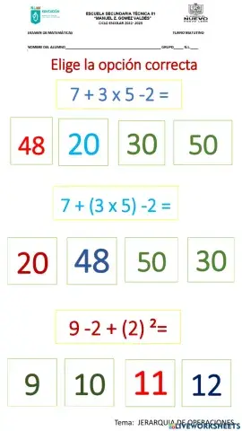 Jerarquia de operaciones