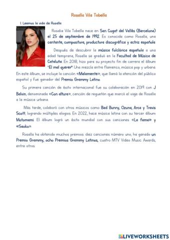 Biografia rosalia