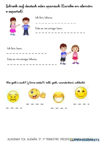 Presentaciones, estados de ánimo