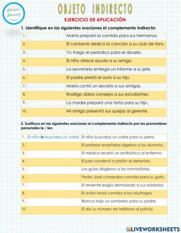 Complemento Indirecto