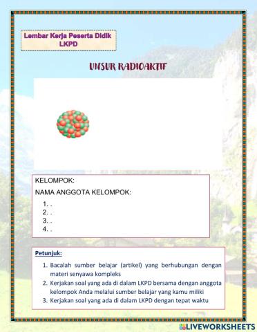 Lkpd unsur radioaktif