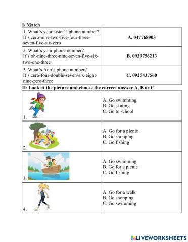 Unit 18: What’s your phone number?