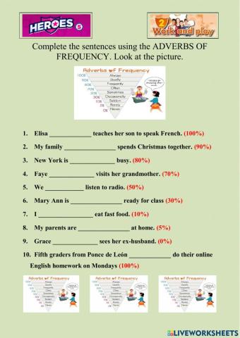 H5U2 Adverbs of frequency