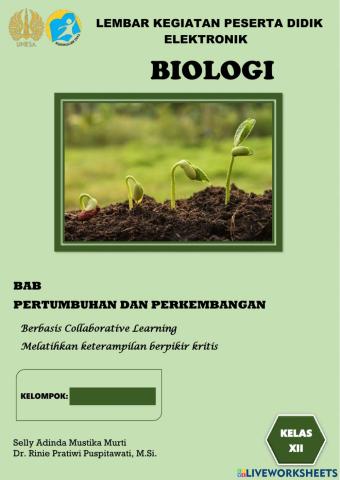 E-lkpd Pertumbuhan dan Perkembangan