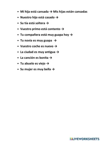 Adjetivos variables - 2