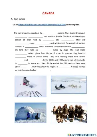 Canada - Inuit culture