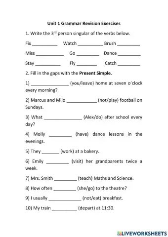 Present Simple, Present Continuous (6th Grade, Greek Public School)