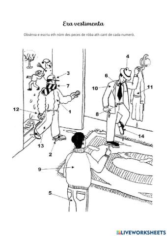 Vocabulari dera vestimenta (Començam)