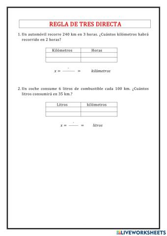 Problema de regla de tres