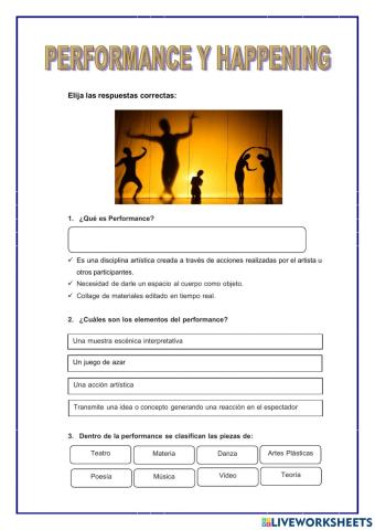 Performance y happening