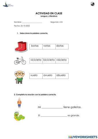 Segundo A letras Ludoteca