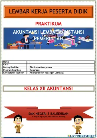 E-LKPD Praktikum Akuntansi Lembaga-Instansi Pemerintah