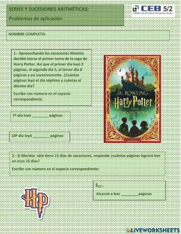 Series y progresiones: aplicaciones