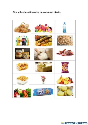 Alimentos de consumo diario