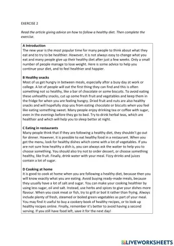 IE0, Unit 8, Reading and Writing, Exercise 2