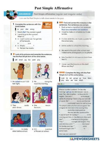 Past Simple affirmative