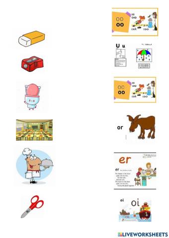 Phonics school material