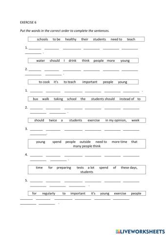 IE0, Unit 8, Reading and Writing, Exercise 6