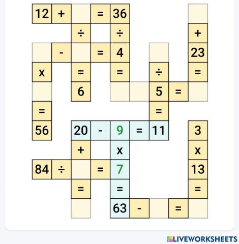 Sudoku eragiketak