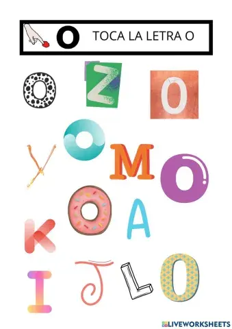 Toca la letra O