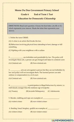 Education for Democratic Citizenship