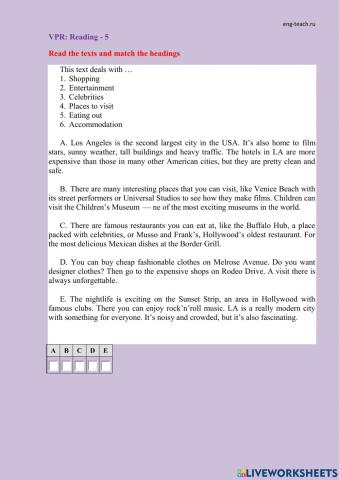 VPR: Reading-5