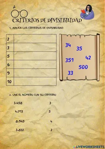Criterios de divisibilidad