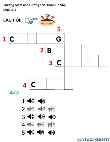 Ôn các chữ cái đã học