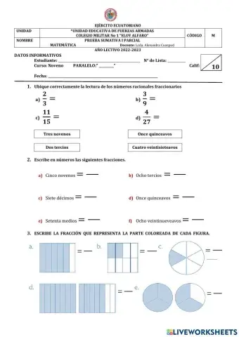 Numeros racionales y logica matematica