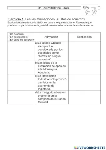 Colonia Río de la Plata 2º3 FILA CABALLO