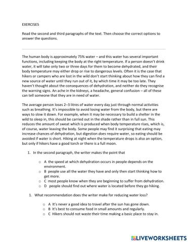 IE1, Unit 8, Reading, Exercise 5