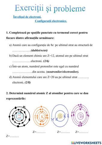 Exercitii și probleme