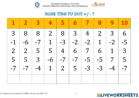 Nghe tính tư duy +-- 7