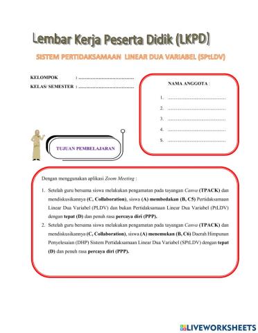 LKPD SPtLDV pertemuan ke 1